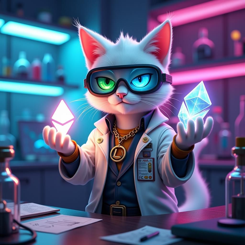 Dr. Furmion - The Cyberpunk Science Cat